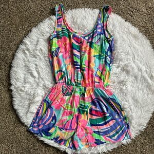 Lilly Pulitzer Shorts‎ Romper Elastic Waist Multicolor Lightweight Womens XXS